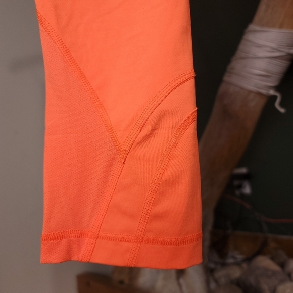 Lululemon Run Inspire Crop II Pizzaz Orange 22" Inseam Sz Sml Tights - Picture 11 of 11